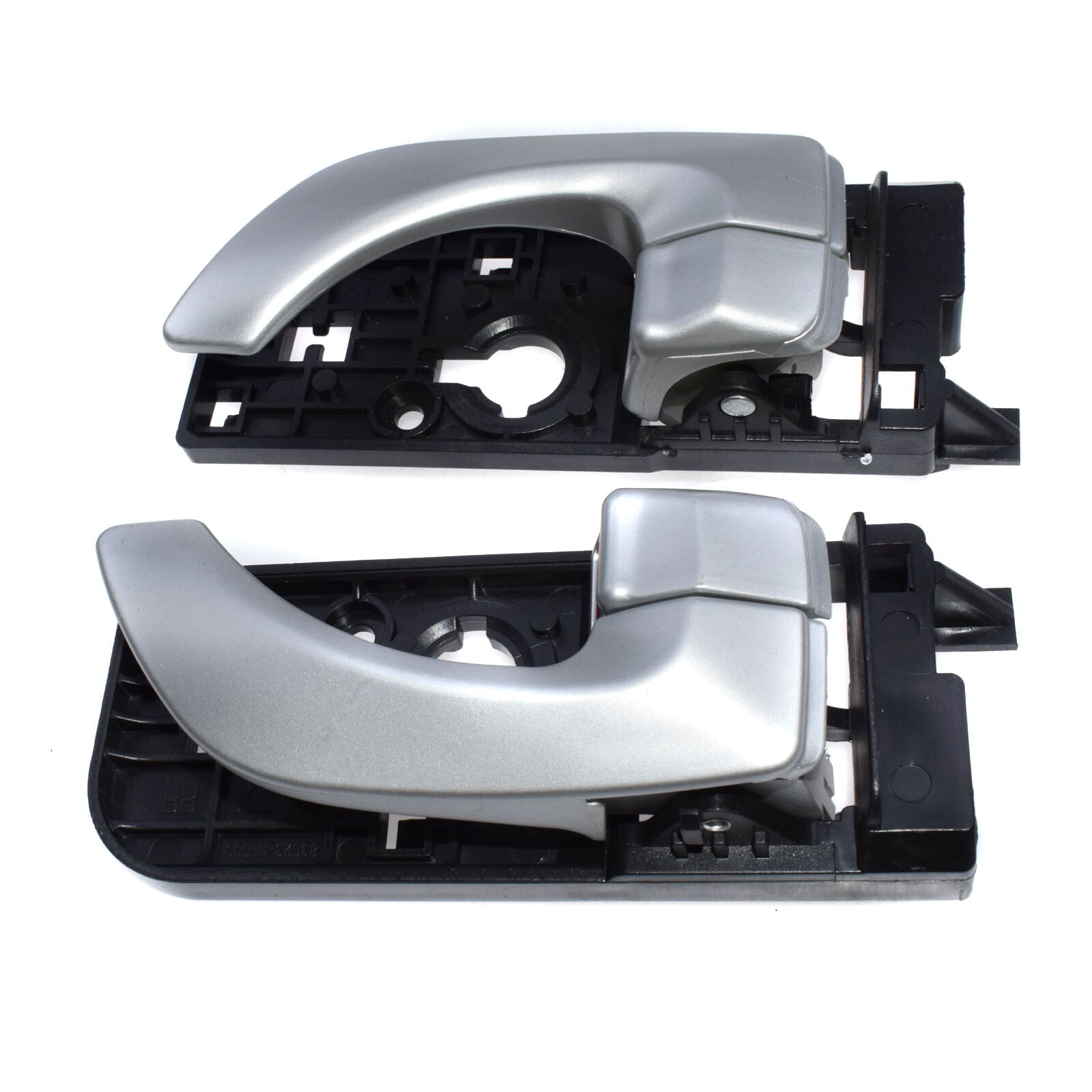 Interior Door Handle Silver Rear Left and Right 2x for for Hyundai Sonata - v