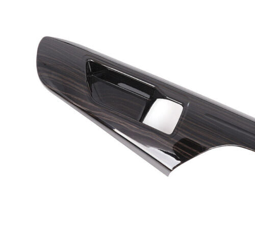 4pc Black Wood Grain Inner Door Panel Strip Trim for Toyota Highlander 2020-2023
