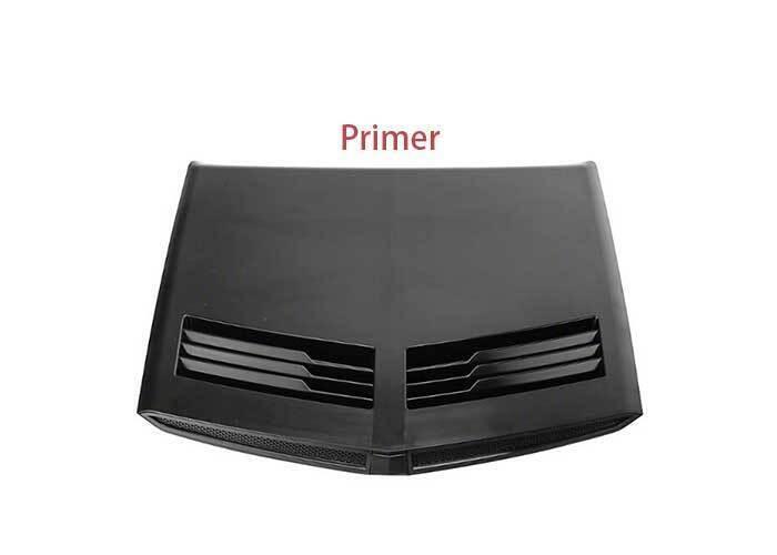 Primer Black Engine Hood Fender Air Outlet Frame 1PCS for Ford for Mustang 2015-2017