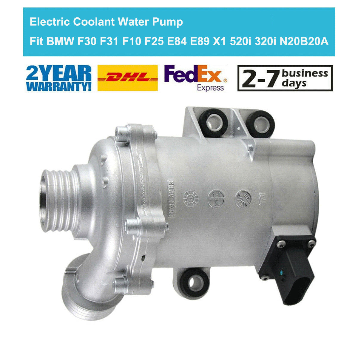 Electric Engine Coolant Water Pump Fit for BMW F10 F22 F80 F32 F36 N20B20A N20B20B