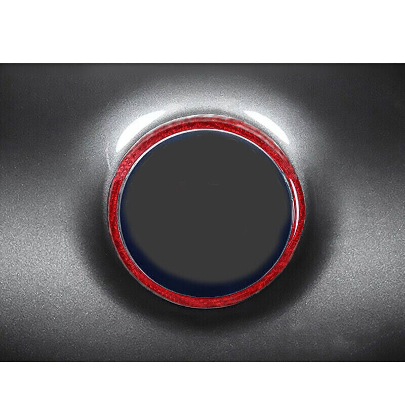 Real Carbon Fiber Rear Logo Ring Trim for Alfa Romeo Giulia for Stelvio 2020-23