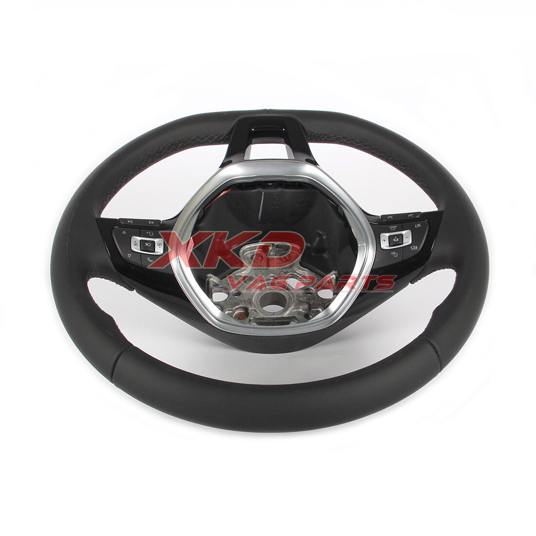 Black leather multi-function steering wheel for Volkswagen for Jetta MK6 and for Golf MK7