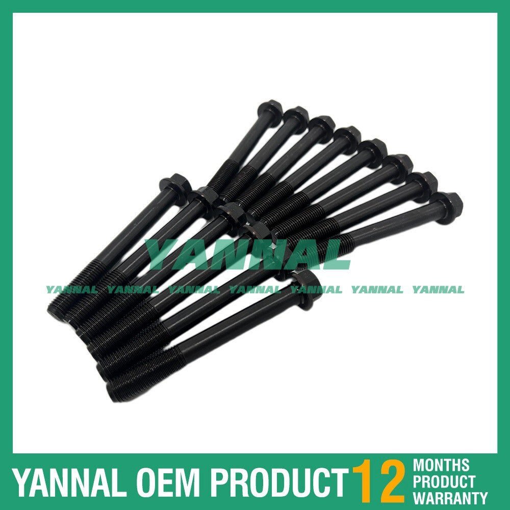 14X cylinder head bolts for Yanmar 3TNE66 excavator engine parts