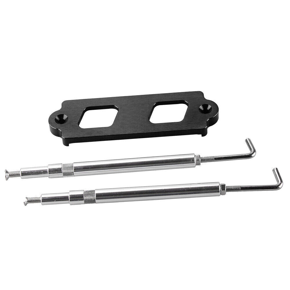 Battery Tie Down Kit Hold Down Rod With Tray Hooks For Integra Black Q