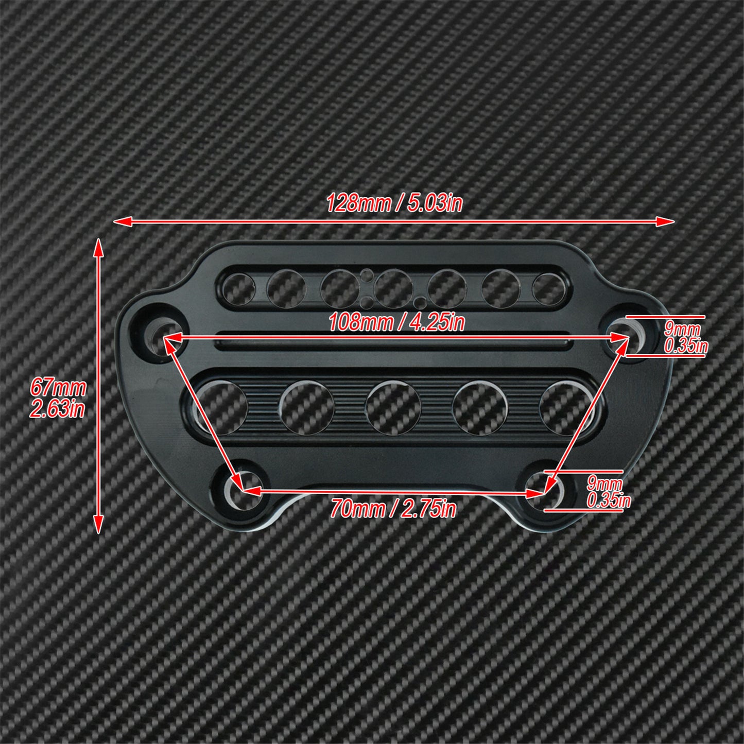 Front Indicator Handlebar Clamp Cover Fit for Harley Sportster 95-up Dyna 06-up Q