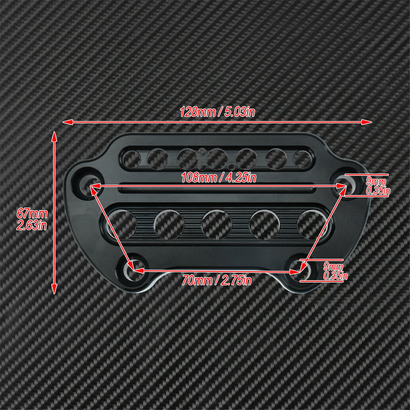 Front Indicator Handlebar Clamp Cover Fit for Harley Sportster 95-up Dyna 06-up Q