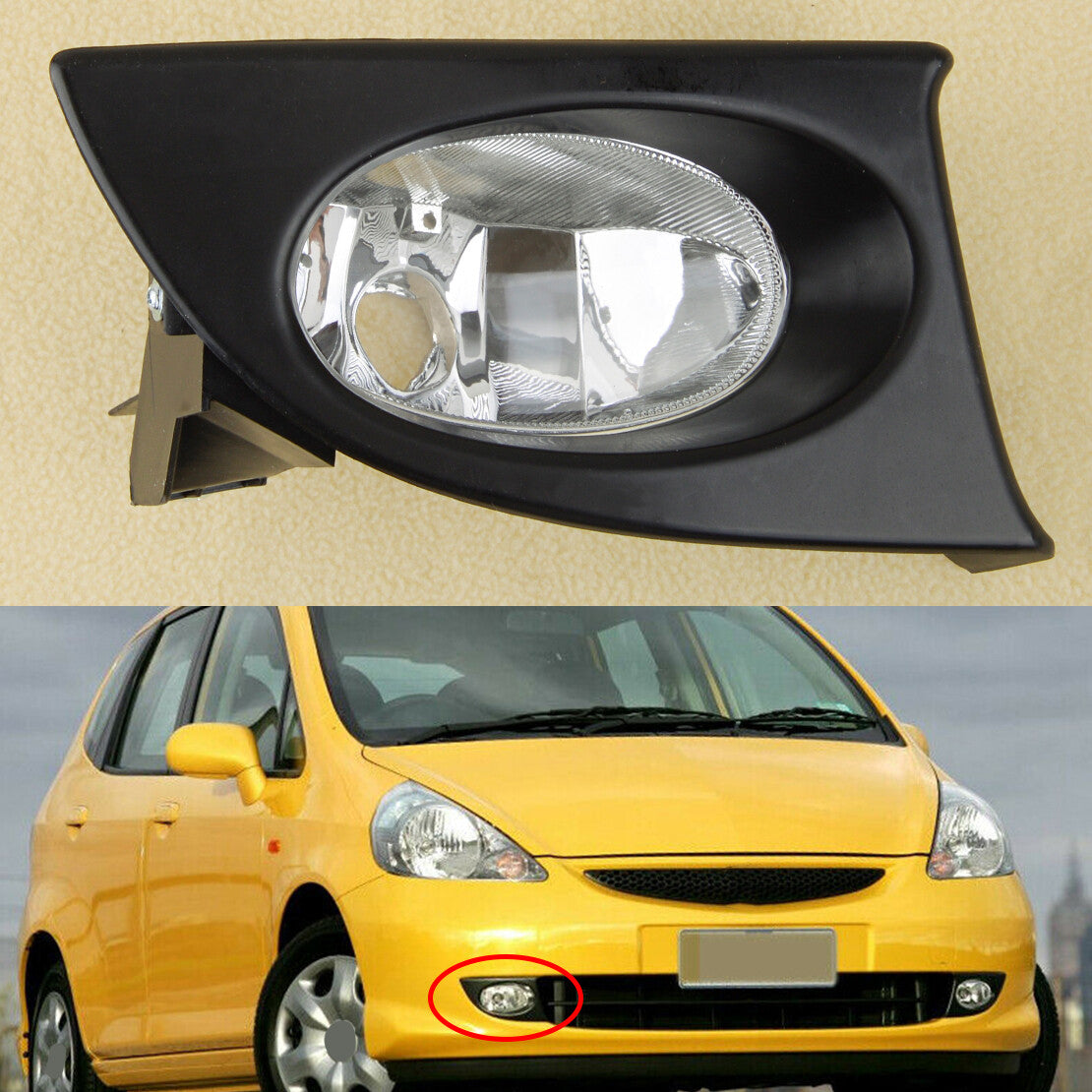 Right Front Bumper Fog Light Lamp Fit for for Honda Fit/Jazz GD1 GD3 2003-2008 new v