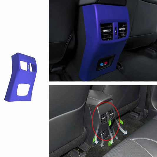 Rear Air Outlet Anti-Kick Panel Vent Trim Blue Fit for Toyota for Corolla 2019-2021