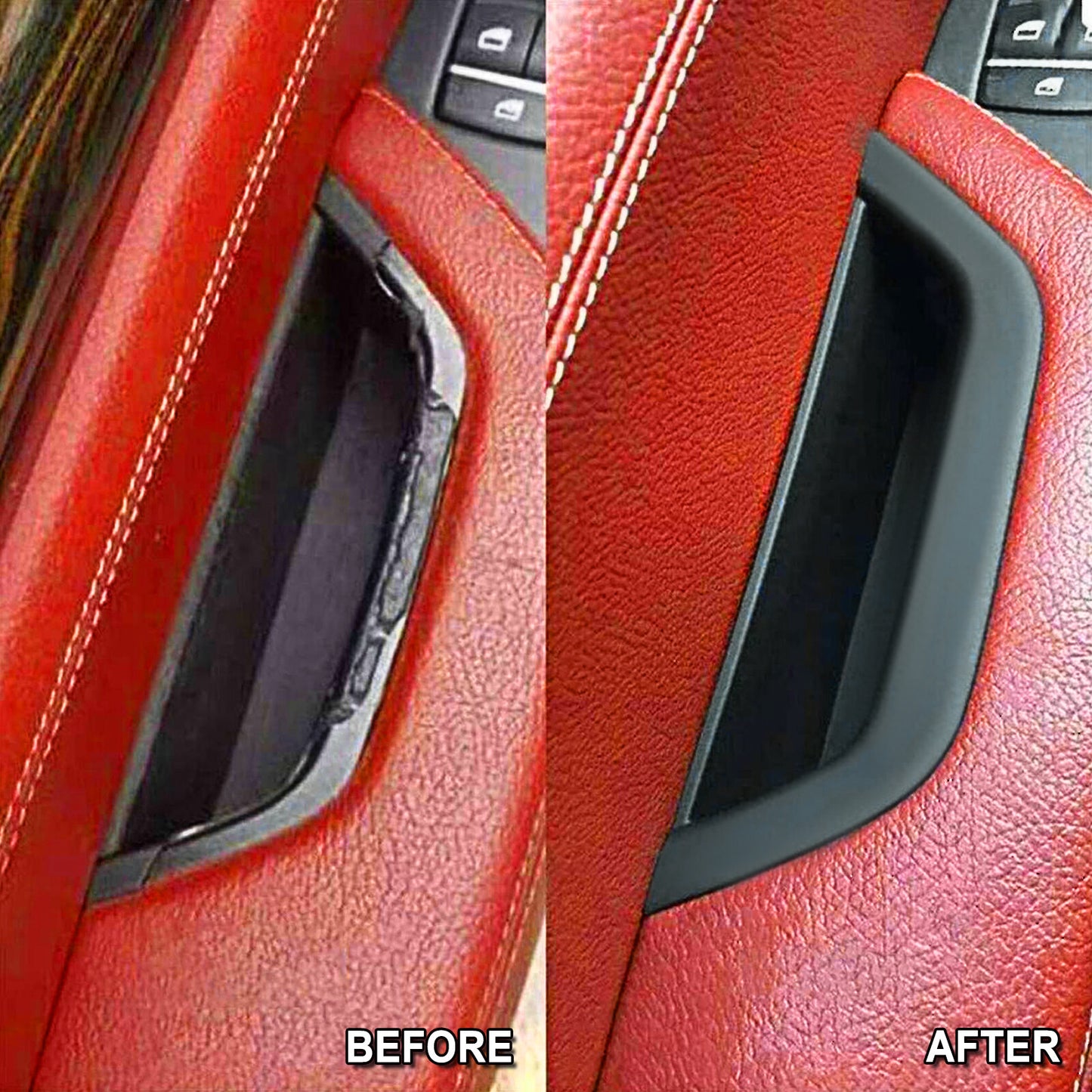 Car Left Side Door Inner Handle Pull Trim Cover for BMW X3 F25 X4 F26 2010-2017