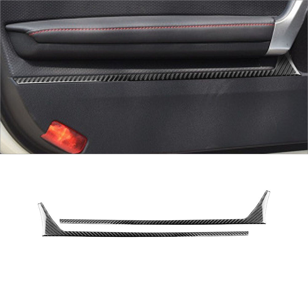 5Pcs Red Carbon Fiber Center Control Panel Trim Cover for Subaru BRZ for 86 v