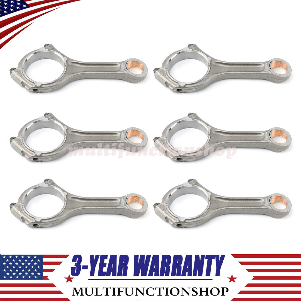 6Pcs Con Rods 68147233AA for Jeep Grand Cherokee EXF for RAM 1500 3.0T V6 Ecodiesel Q