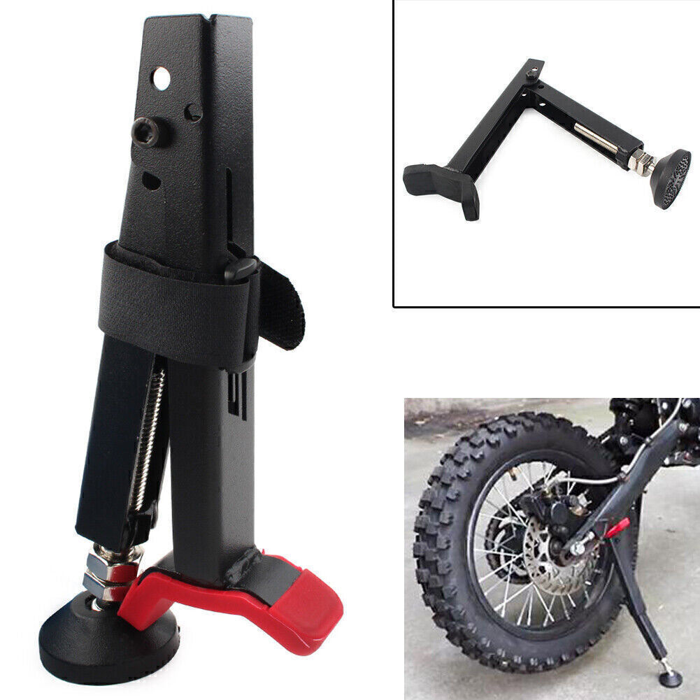 For Foldable Tire Re2xing Tool Red Motorcycle Side Rear Wheel Stand Support Q