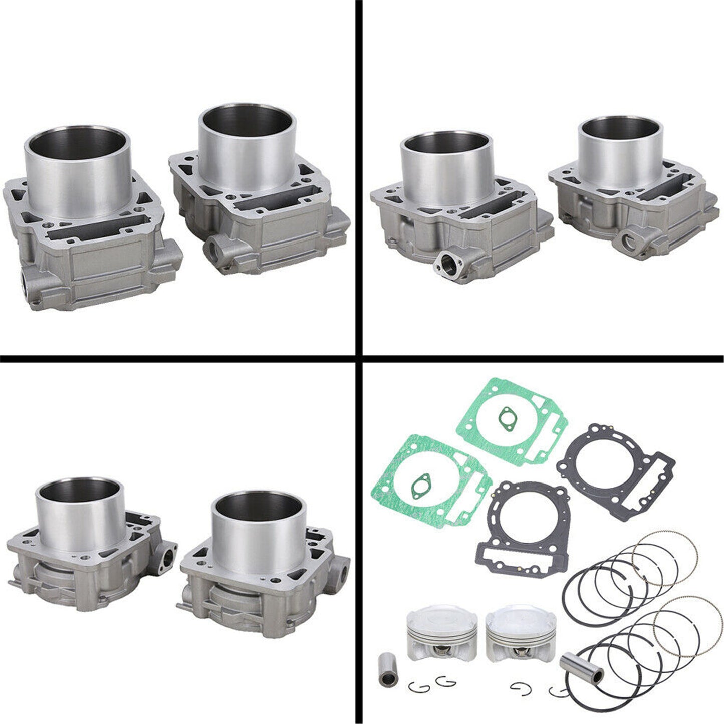 2Cylinders Piston & Gasket kit For Can-Am BRP Commander Maverick Outlander 1000 n