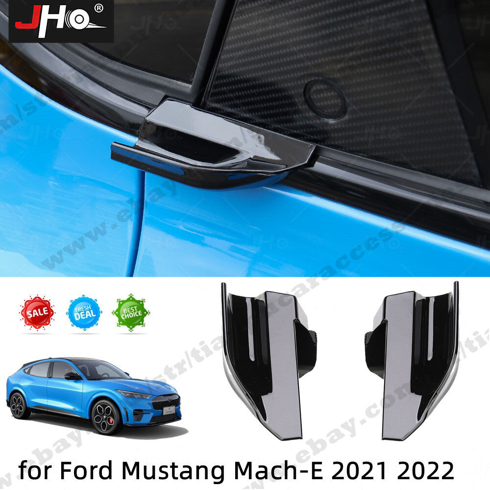 Black Car Rear Door Handle Black NO Drilling for Ford for Mustang Mach-E 2021 2022