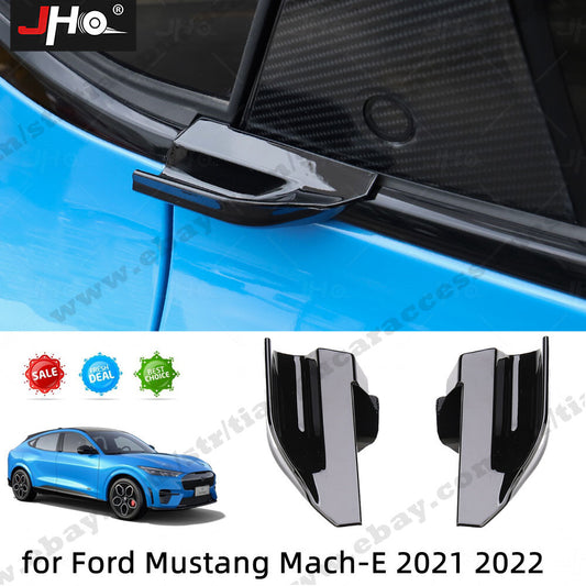 Black Car Rear Door Handle Black NO Drilling for Ford for Mustang Mach-E 2021 2022
