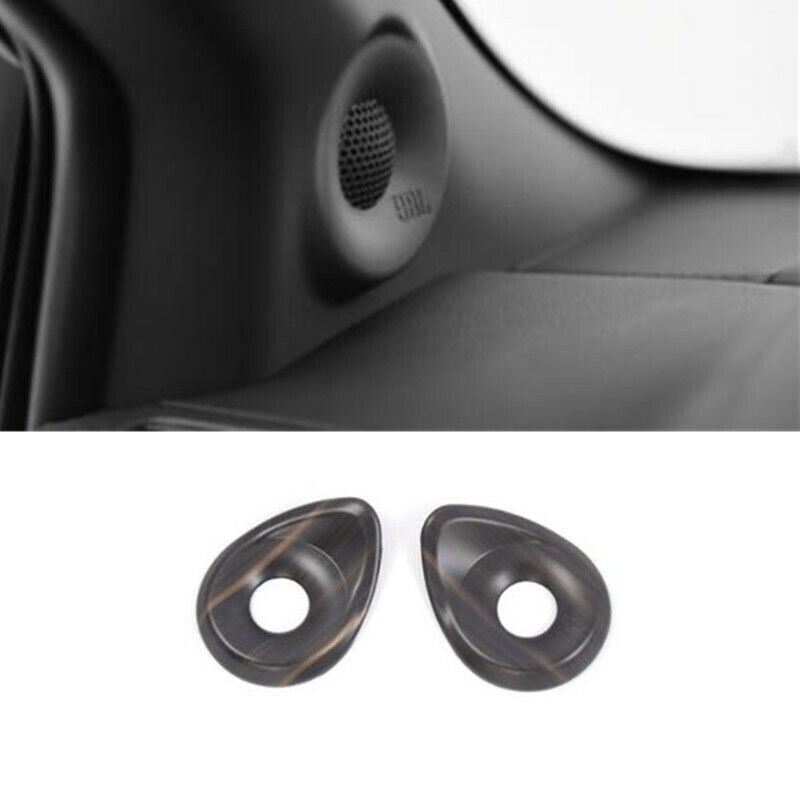 Peach Wood Front Door Speaker Ring Cover Trim for Toyota for Sienna 2021-2023 2PCS