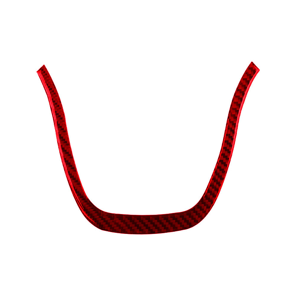 2X Red Carbon Fiber Headlight Eyebrow Cover Trim For 5 F10 2010-2013 v