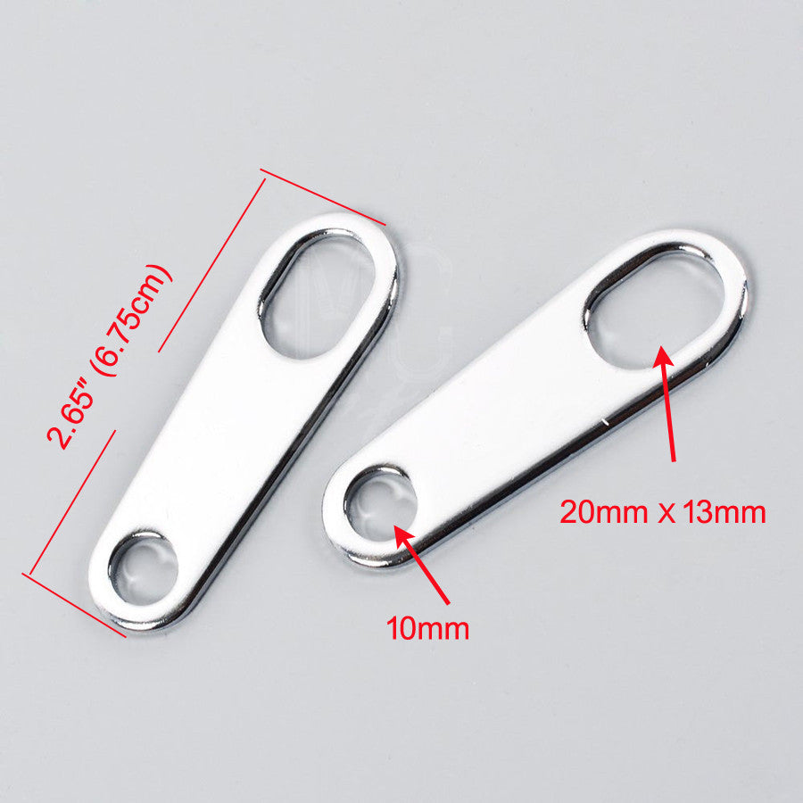 Silver Rear Turn Signal Relocater Holder Shock Bracket Old School Cafe Racer Q