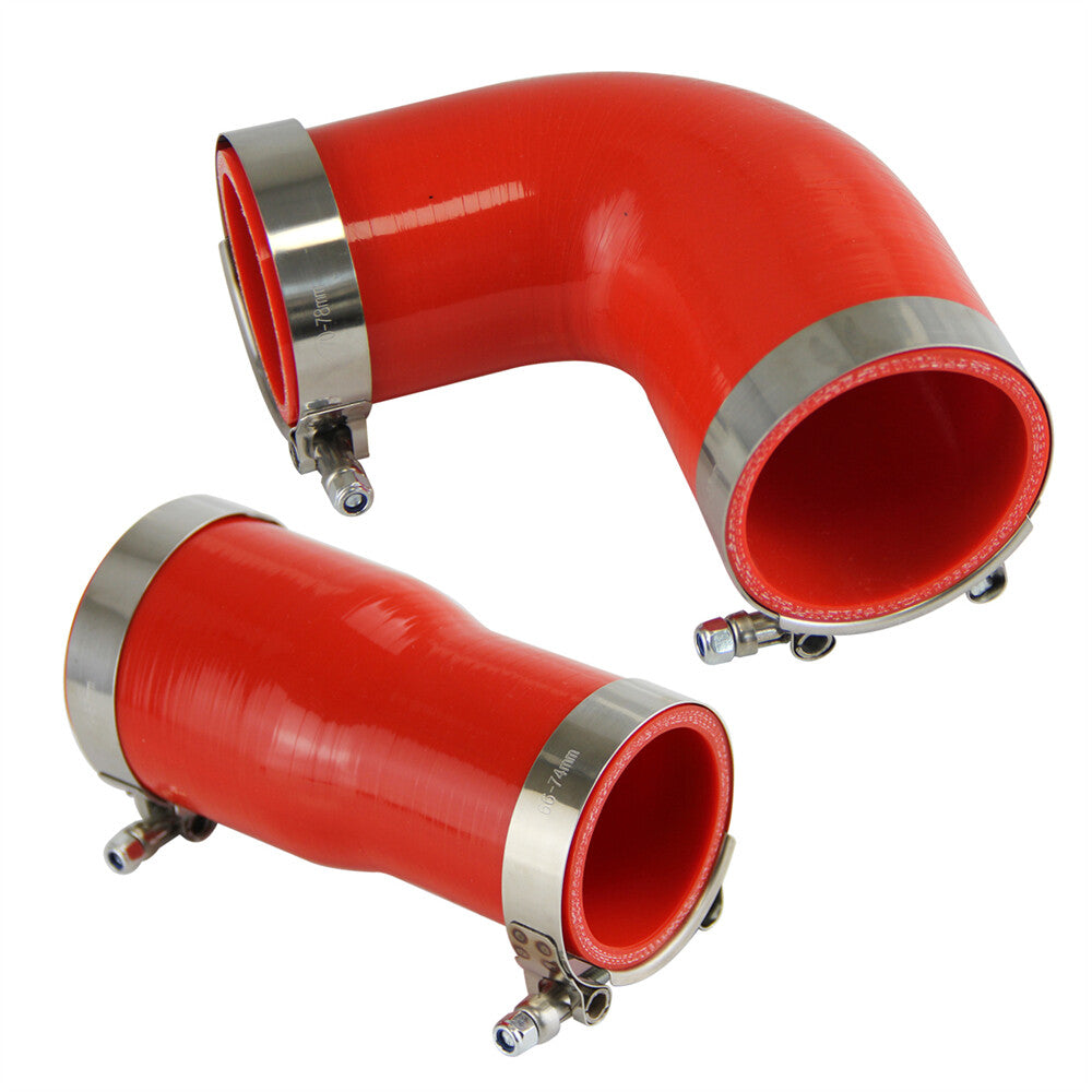 Intercooler silicone Hose pipe +Clamps for BMW 135i 335i 335 E90 E92 N54 N55 Red