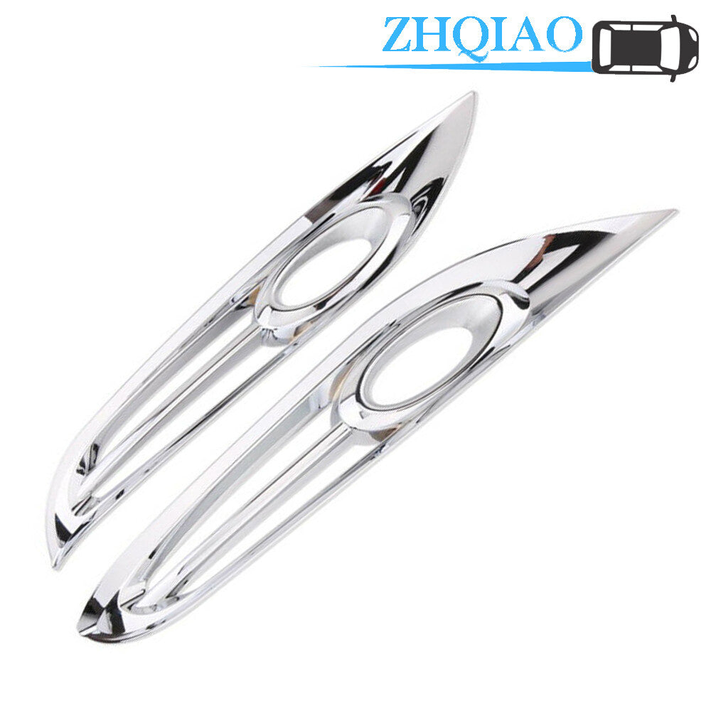 Chrome Front Fog Light Head Lamp Molding Cover Trim Fits for Honda HR-V Vezel 16-18