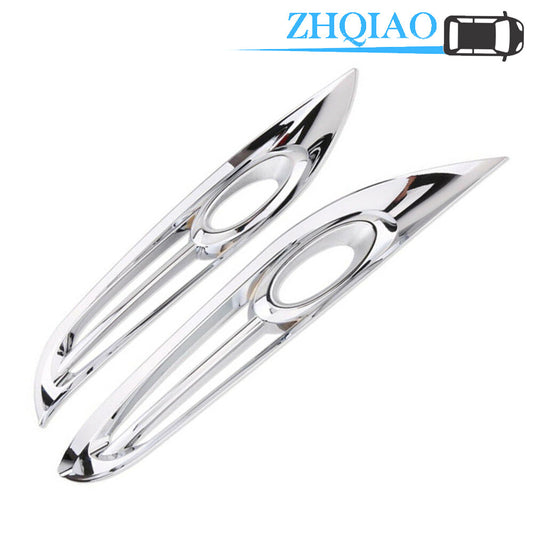 Chrome Front Fog Light Head Lamp Molding Cover Trim Fits for Honda HR-V Vezel 16-18