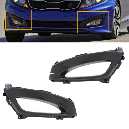 Pair Front Fog Lamp Cover Fog Lamp Frame Trim for Kia K5 Optima 2011-2013