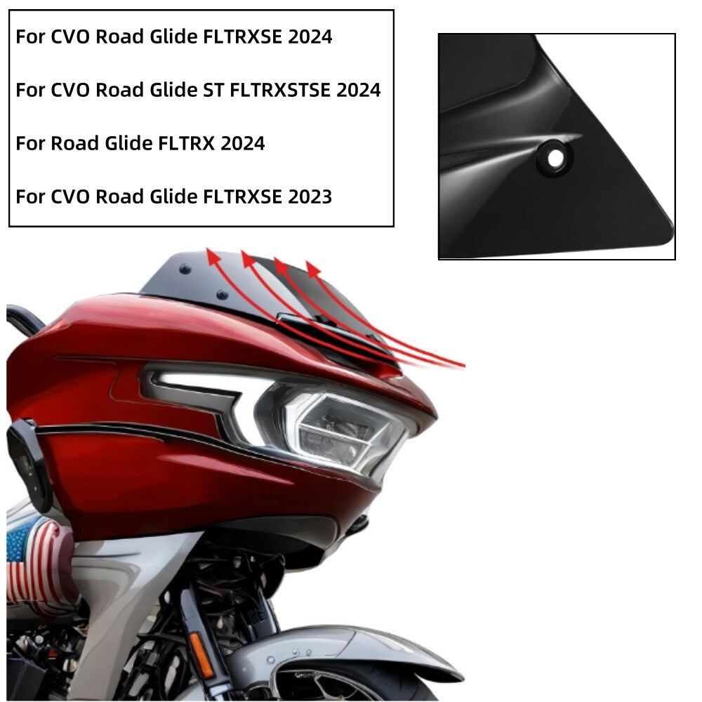 Suitable for Harley 2023/2024 Road Glide CVO/SE FLTRXSE windshield 6' Grey - n