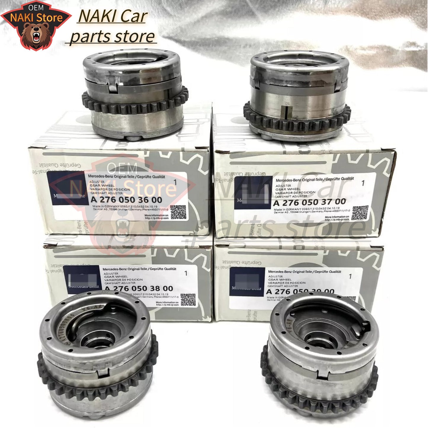 4X Camshaft Adjuster Set for Mercedes Benz W212 W221 W166 M276 3.0L 3.5L OEM US