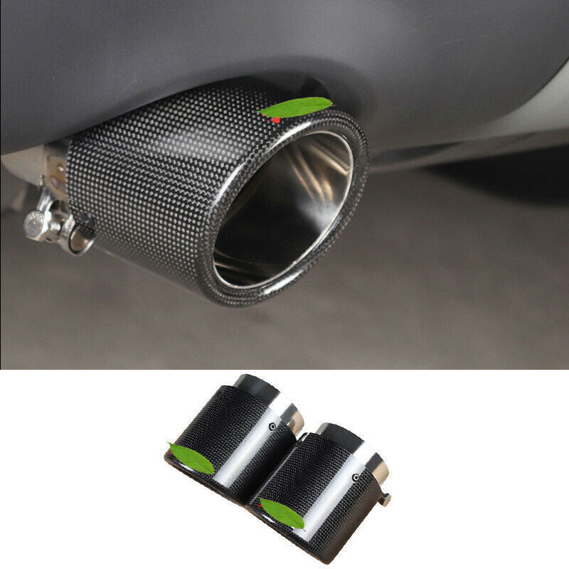 for Range Rover Evoque 2012-2019 Carbon Exhaust Muffler Tail Pipe Tip Tailpipe