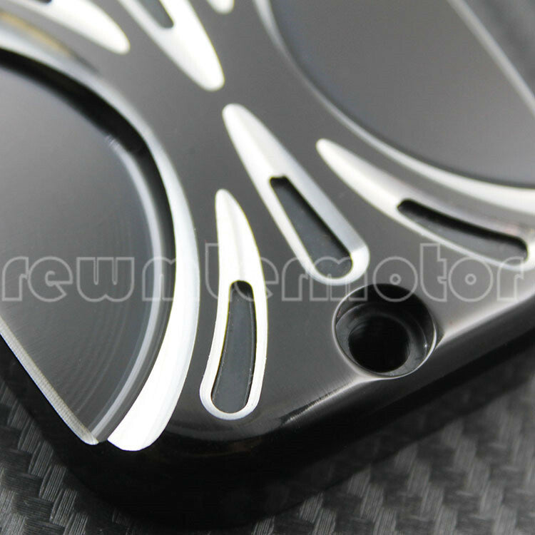 Master Cylinder Cover Fit for Harley Road King Gliding 01-07 Softail Dyna 96-15 Q