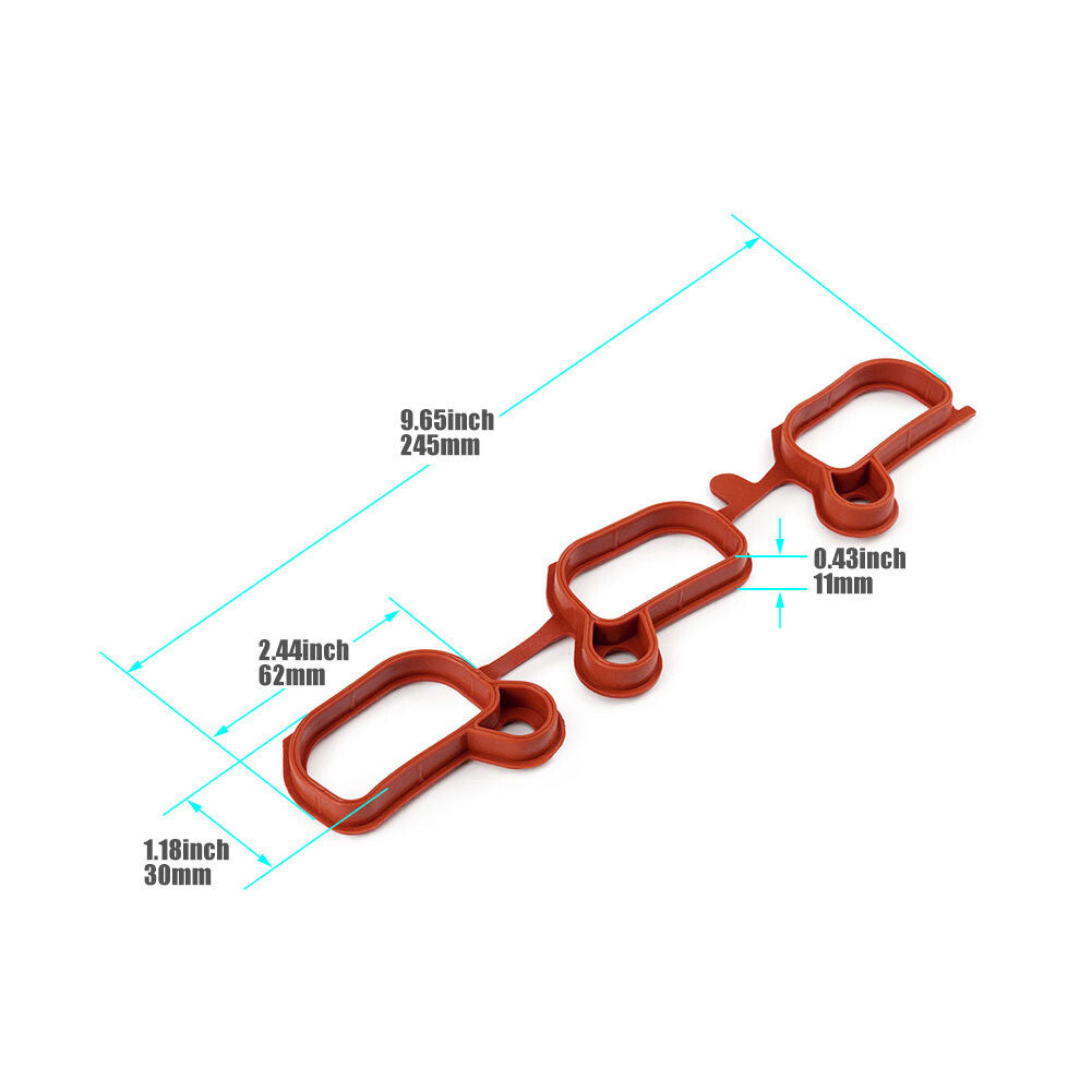 2PCS 11611436631 for BMW 323I 1999-2000 325CI 2001-2006 Intake Manifold Gasket Q