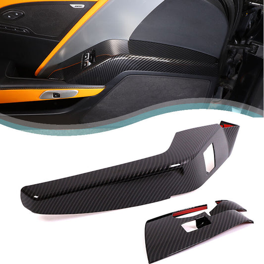 Red Carbon Fiber Passenger Storage Box Switch Cover for Infiniti G25 G37 2007-13- v