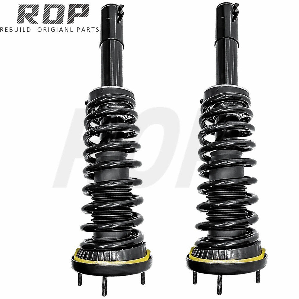 Pair Front Shock Struts Assys w/Electric Sensor Fit for Jaguar XJ XJR X351 AWD 13-19