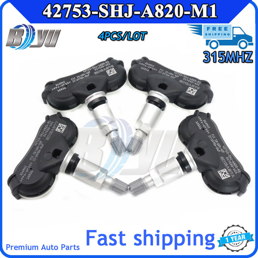 4pcs TPMS Tire Pressure Monitor Sensor for Honda Odyssey 2008-2010 4275SHJA820