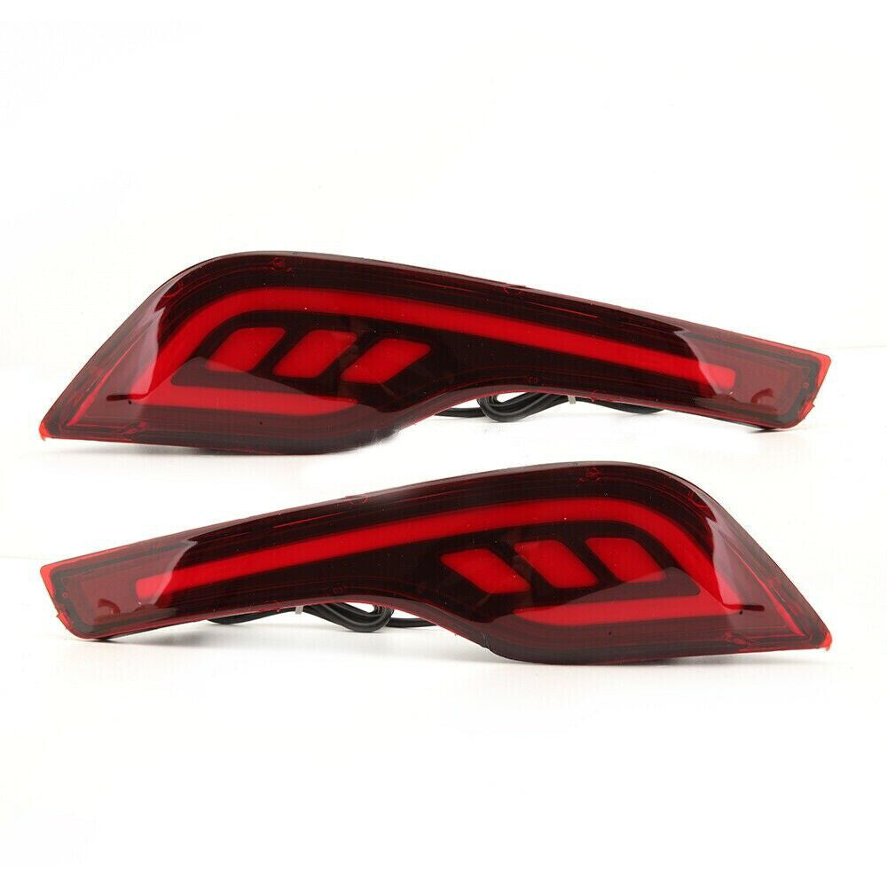 Pair LED Rear Bumper Reflector Brake Tail Light Lamp Fit for Honda CRV 2017-2019 Q