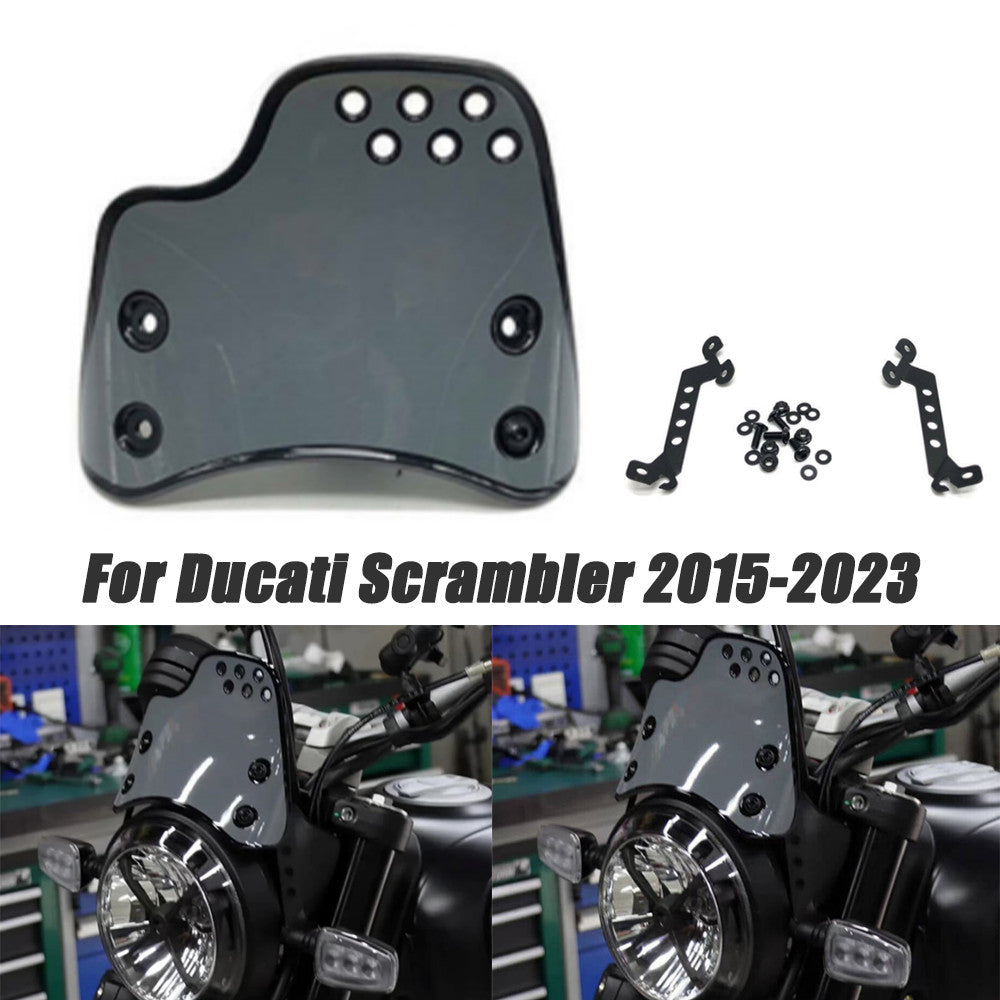 Grey windshield for Ducati Scrambler 400 800 2015 - 2023 - 2022 n