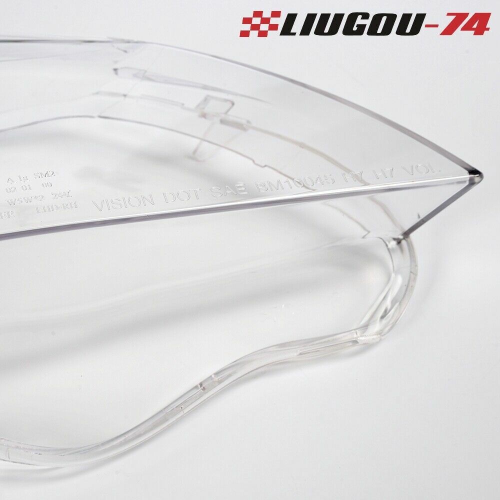 Pair of clear headlight covers Fit for 5 525i 530i 535i 550i E60 E61- v