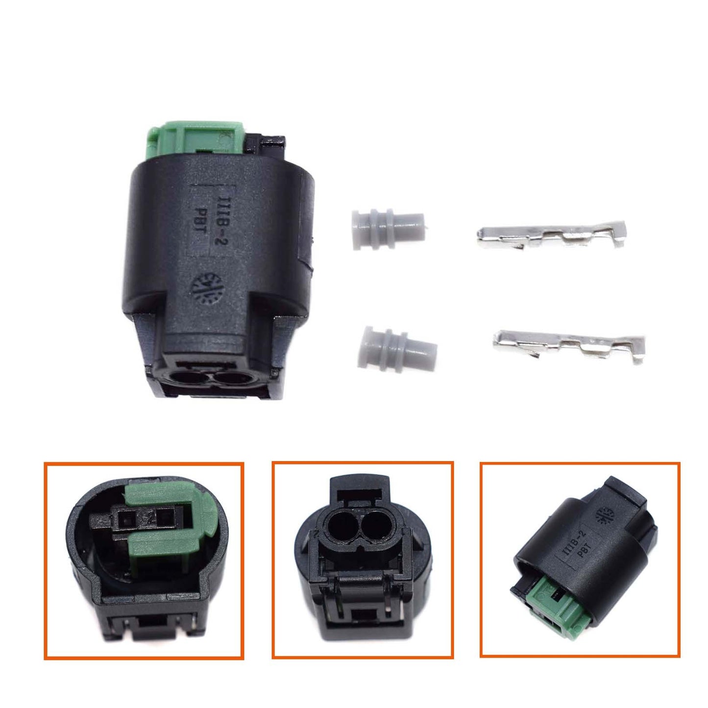 Brand new temperature sensor 2-pin connector 1-967644-1, 968405-1 for 3 , 5 , and 7 . n