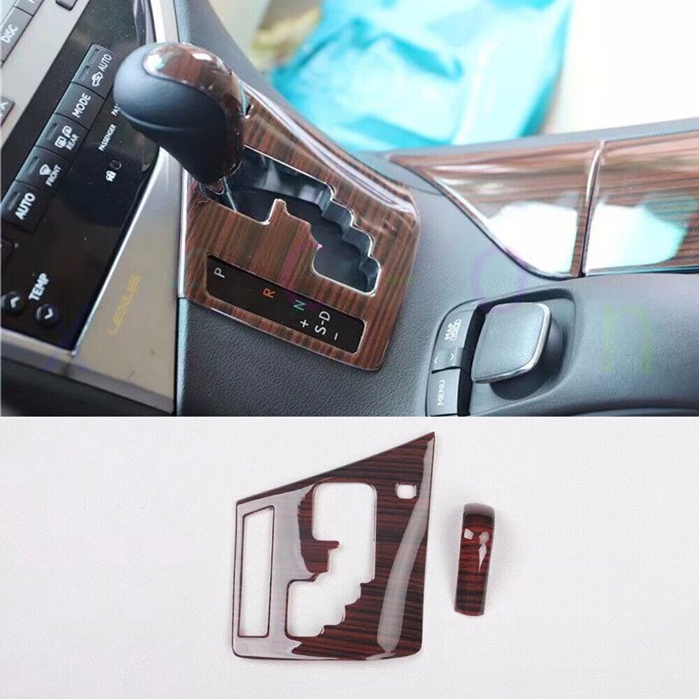 for LEXUS 2010-2015 RX350 450h ABS Wood Grain Look Gear Shift Panel Cover Trim n