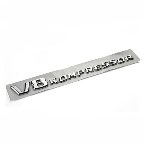 1x V8 Kompressor Badge Emblem Vehicles Fender Decoration Decals Sticker