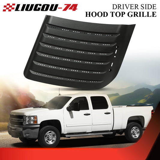 Fits 2011 - 2014 for Silverado 2500/3500 HD Grille Driver Side Hood Grill - v