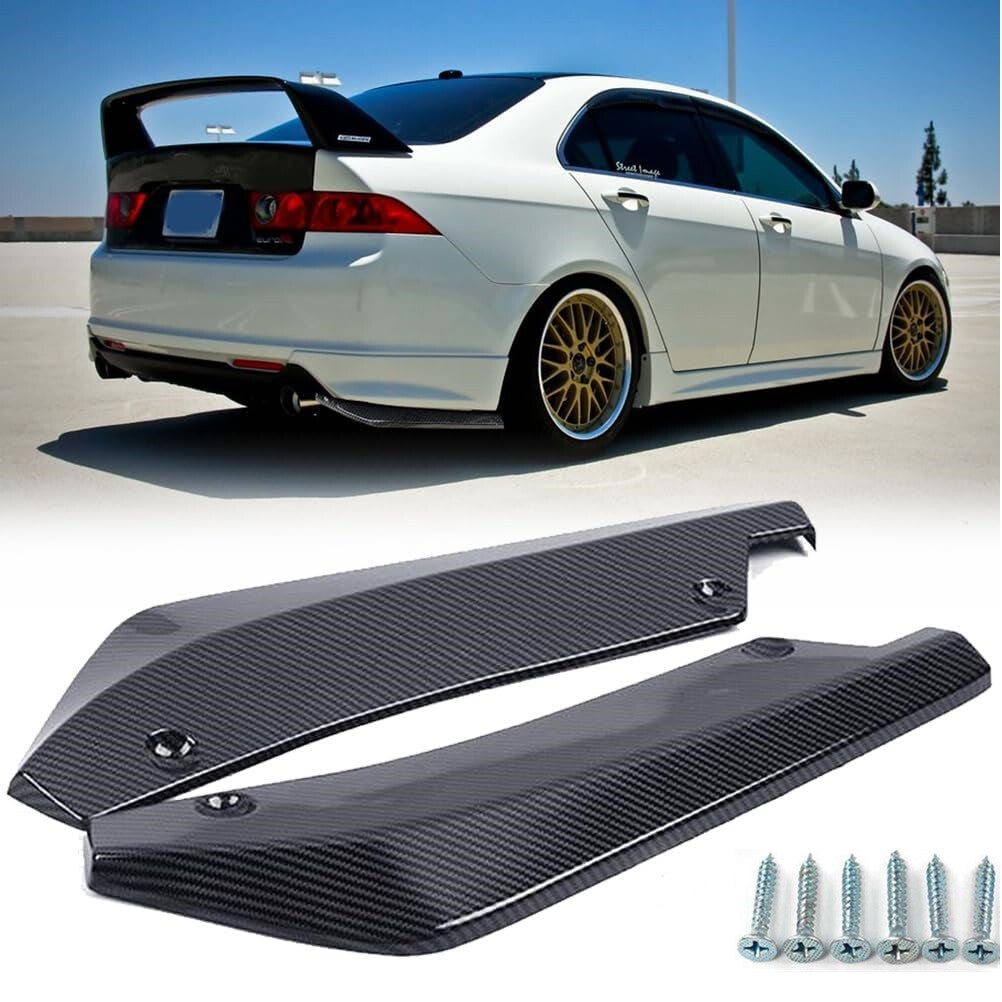 Two carbon fiber parts for Sentra Altima rear bumper splitter diffuser Kane- n