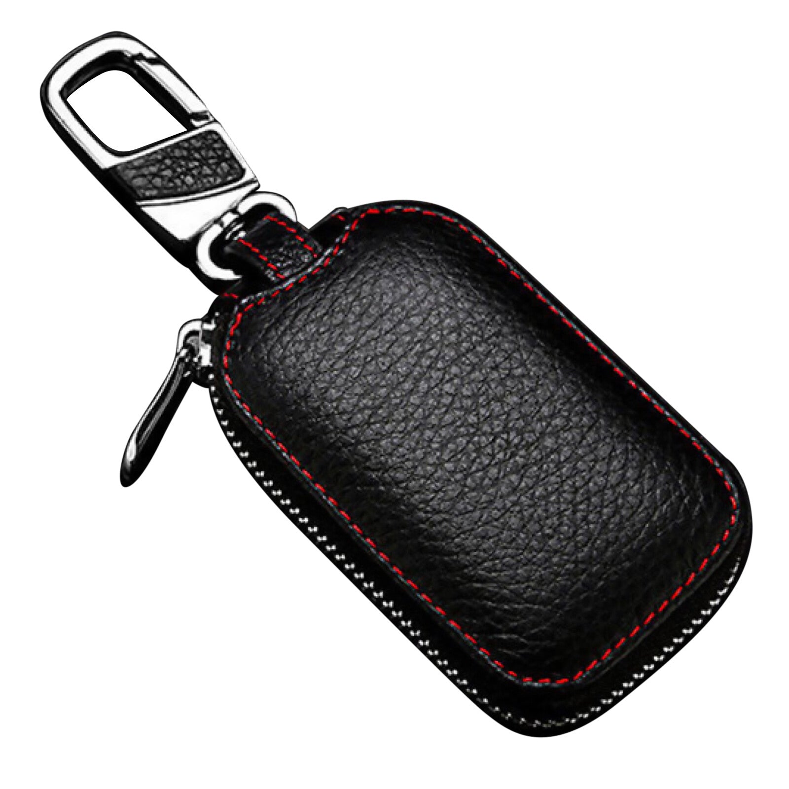 Leather Car Key Chain Bag for Smart Key Holder Cover Remote Fob Case B