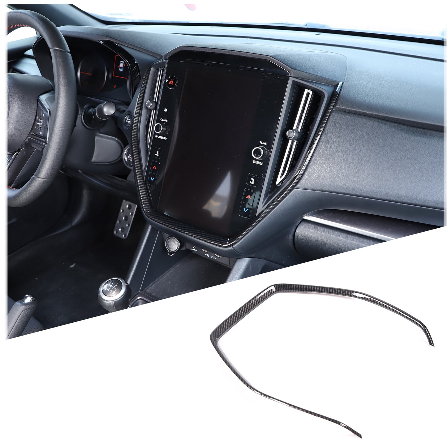 for Camry 2018-2023 Carbon Fiber Mirror Rain Eyebrows Cover- v