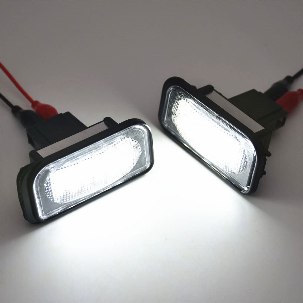 1 Pair LED Rear License Plate Light White Lamps for Chrysler Crossfire 2004-2008 Q