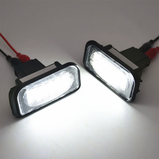 1 Pair LED Rear License Plate Light White Lamps for Chrysler Crossfire 2004-2008 Q