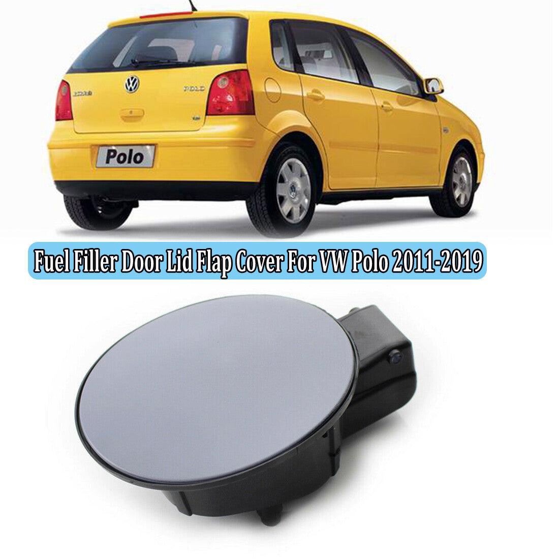 Fuel tank cover flip-top cover without top cover, suitable for 2011-19 for Volkswagen Polo 6R0809857D