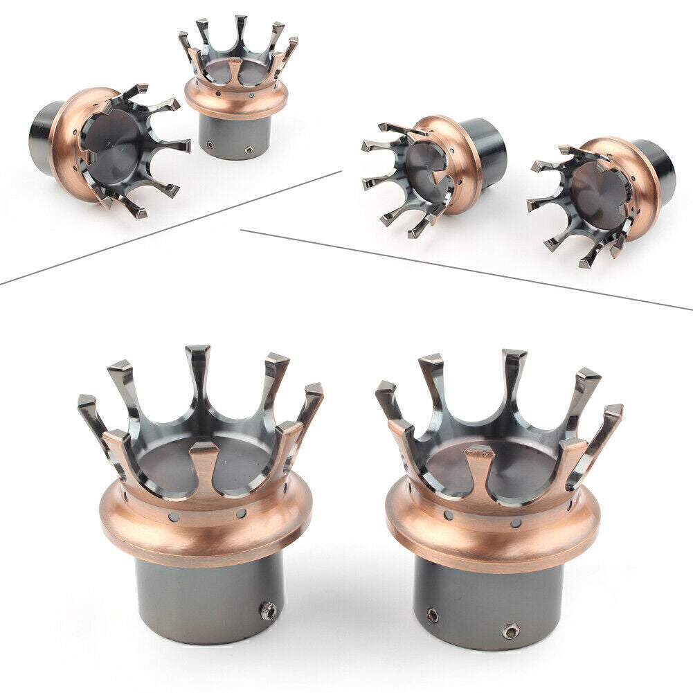 Front Axle Nut Cover Bolt Cap Bronze Fit for Harley XL 883 1200 Dyna Touring Glide