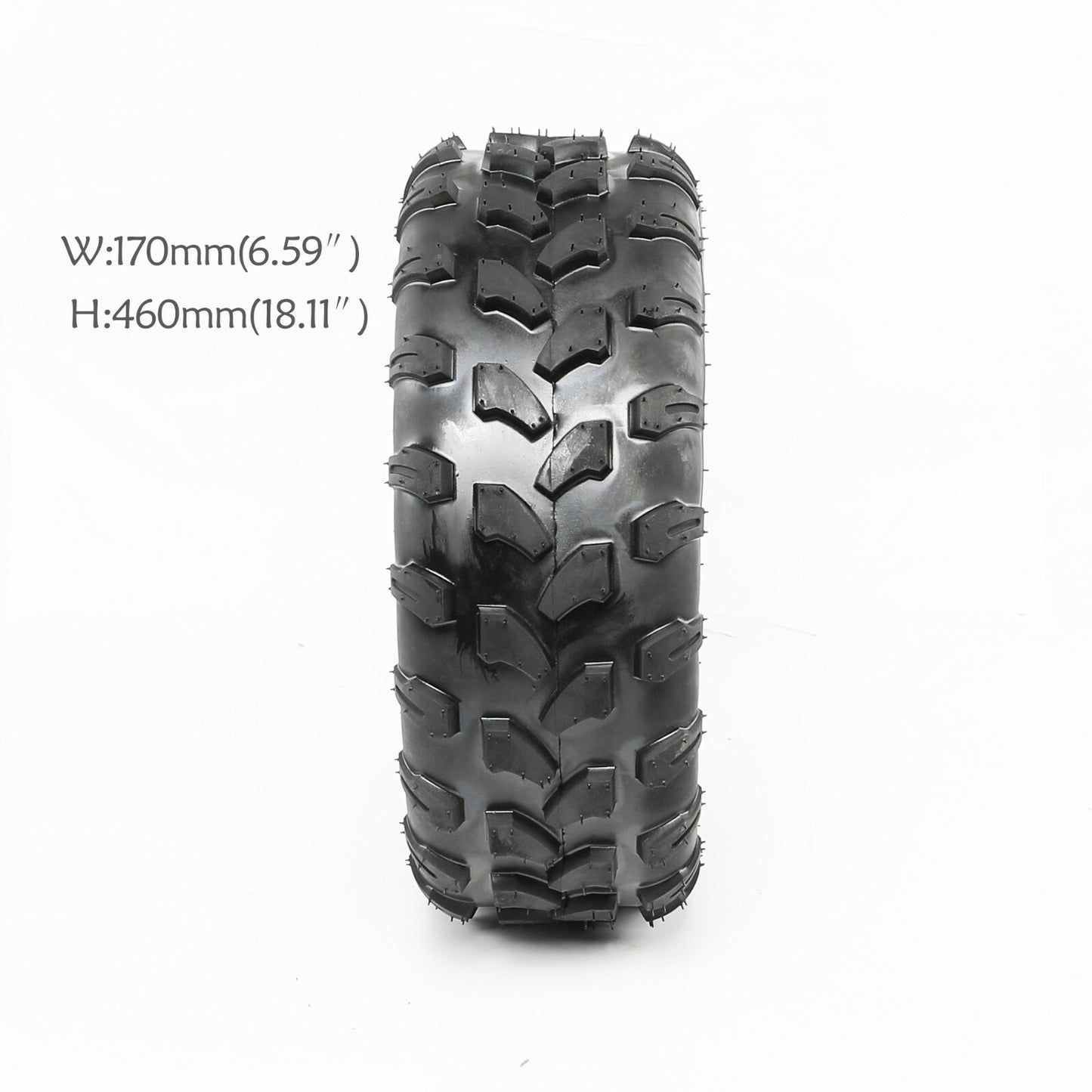 4-pack 19x7.00-8 tubeless all-terrain tires suitable for Suzuki LT80 and Z90 go-karts.