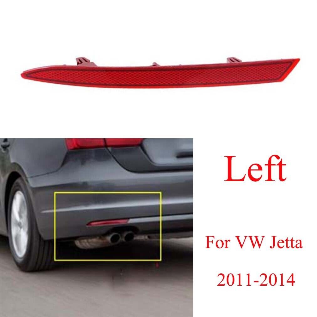 for VW for Jetta 2011-2014 Left Side Rear Bumper Reflector Light Turn Signal Lamp